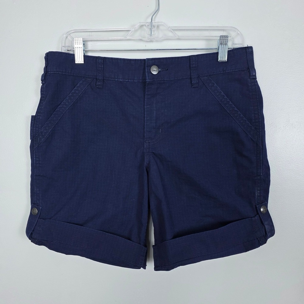 Carhartt Force Womens 8 Original Fit Navy Blue Work Shorts 104213 NVY